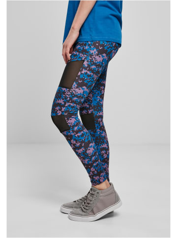 Urban Classics Leggings in digital duskviolet camo