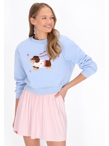 myMo Women Sweatshirt in light blue