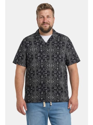 Men Plus Hemd in schwarz