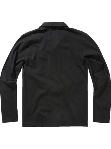 Brandit Polo "Willis Poloshirt Long Sleeve" in Schwarz