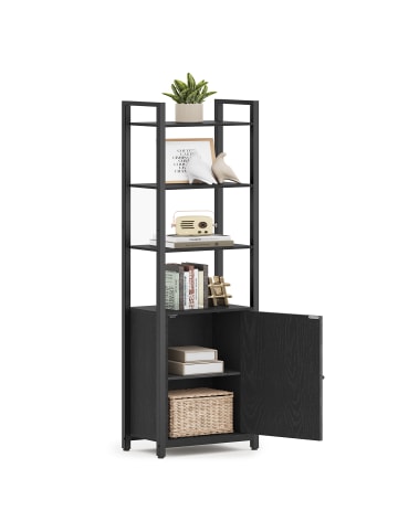 VASAGLE Bücherregal Barnet in Schwarz - (B)40 x (H)159.5 x (T)24 cm