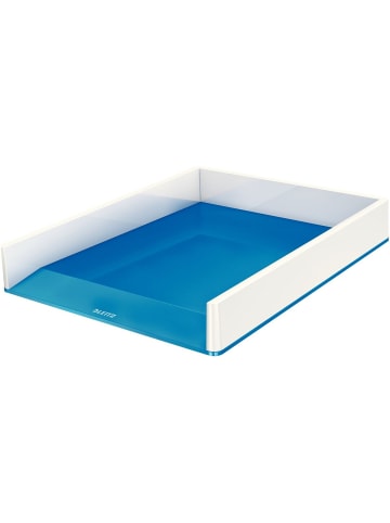 Leitz Briefablage Wow Duo Colour A4 Polystyrol weiß/blau metallic