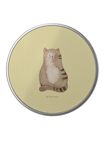 Mr. & Mrs. Panda zuckerdose Katze Sitzen ohne Spruch in Gelb Pastell