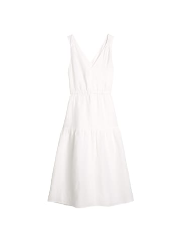 Marc O'Polo Leinen-Stufenkleid regular in Weiß