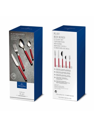 Villeroy & Boch 30er Set Tafelbesteck Play! in Red Roses