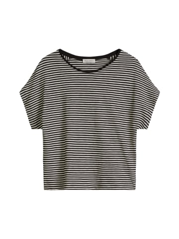 Marc O'Polo Gestreiftes T-Shirt regular in Schwarz