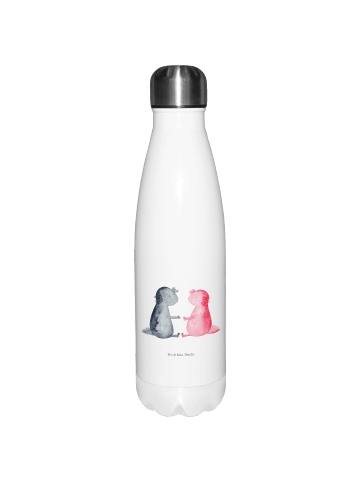 Mr. & Mrs. Panda Thermosflasche Axolotl Liebe ohne Spruch in Weiß
