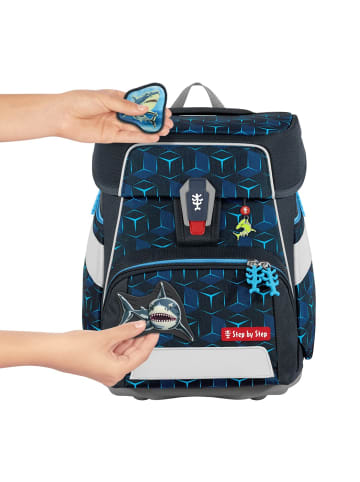 Step by Step 5tlg. Ranzen-Set SPACE in Shark Dexter