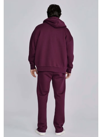 SikSilk Sweatjacke Essentials Full Zip in Burgundy