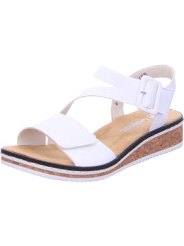 rieker Keilsandalette in weiß