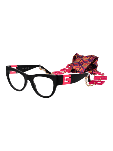 Guess Frauen Optische Fassungen Katzenauge Schwarz