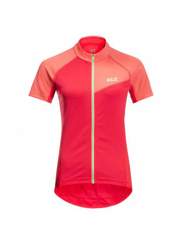 Jack Wolfskin W TOURER FULLZIP TEE in Rot