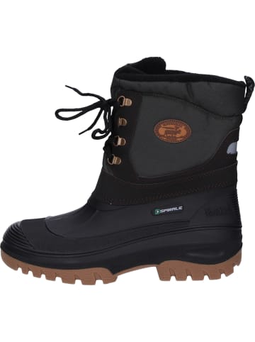 Spirale Winterstiefel Pilgrim gefüttert in schwarz/braun/oliv in schwarz/braun/oliv