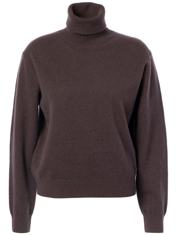 JcSophie Portsmouth Sweater Rollkragenpullover aus Woll-Mix in Dark Brown