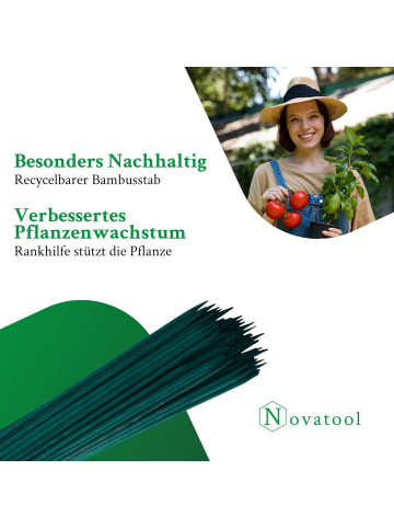 Novatool 500x Splittstäbe 90 cm x 7 mm I Natur I Blumengitter Rankgitter Gitter in Natur