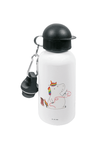 Mr. & Mrs. Panda Kindertrinkflasche Einhorn Näherin ohne Spruch in Weiß