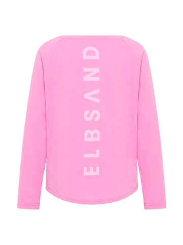 ELBSAND Langarm T-Shirt Tira in Magenta Sky Melange