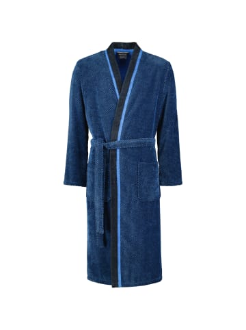 Cawö Cawö Bademäntel Herren Kimono 4839 blau-schwarz - 19 in blau-schwarz - 19