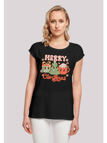 F4NT4STIC T-Shirt Merry Weihnachten Cozy And Cute in schwarz