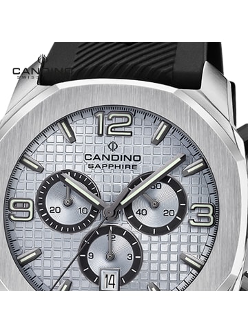 Candino Chronograph-Armbanduhr Candino Sport schwarz groß (ca. 44mm)