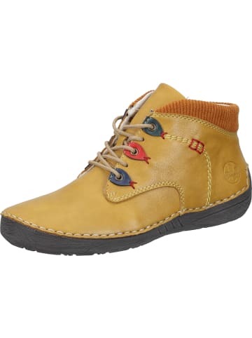 rieker Schnürstiefeletten in miele/atlantic/flamme/peacock