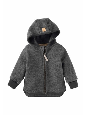 Hessnatur Hessnatur Walkjacke aus reiner Bio-Merinowolle in anthrazit