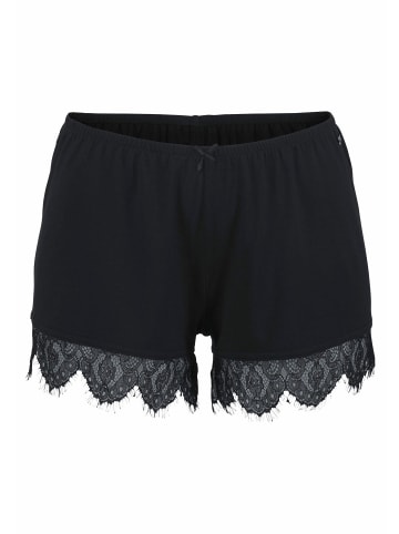 LASCANA Schlafshorts in schwarz