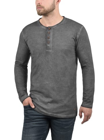 !SOLID Rundhalsshirt SDTimur 21102250ME Longsleeve mit Used-Look Waschung in Grau