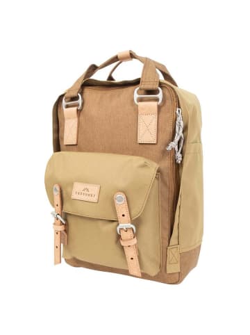 Doughnut Macaroon Euro 16 - Rucksack 38 cm (grey x dark grey) in khaki x camel