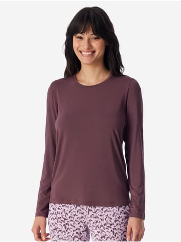 Schiesser Pyjamaoberteil Mix Relax in kakaobraun