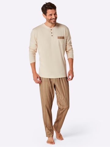 WITT WEIDEN Schlafanzug in sand-bedruckt