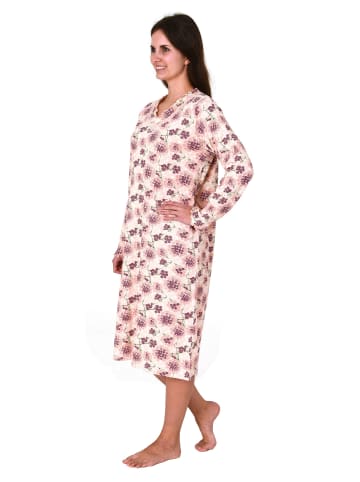 NORMANN Verspielt Nachthemd Spitze floralem Design in rosa