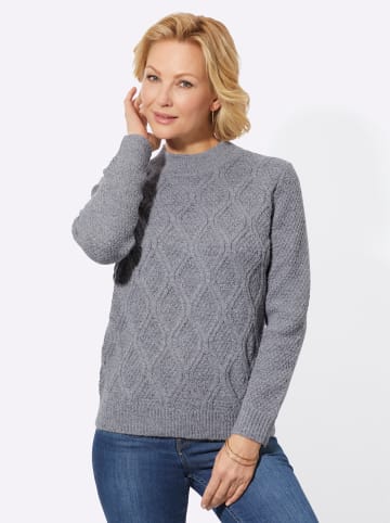 WITT WEIDEN Pullover in steingrau-meliert