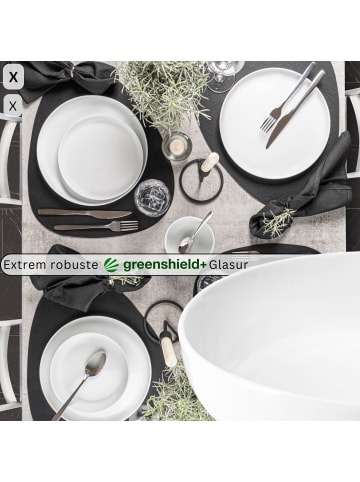 Sänger 6-tlg. Pastaschalen Set Marlo in Weiß aus Porzellan