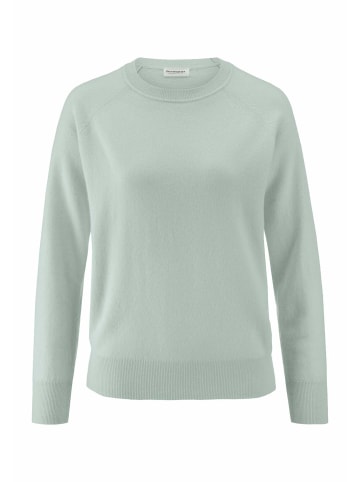 Hessnatur Hessnatur Strick Pullover Relaxed aus Cashmere mit Recycling-Anteil in polargrün