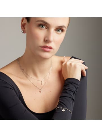 Luxenter silver-plated alphabet necklace