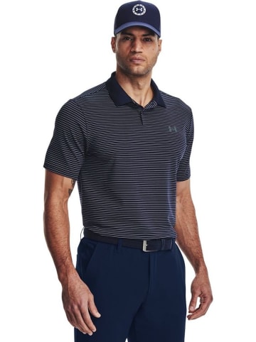 Under Armour Polo "Ua Matchplay Stripe Polo" in Blau