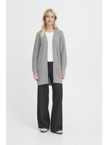 Oxmo Strickjacke OXEDNA LONG CARDIGAN in Grau