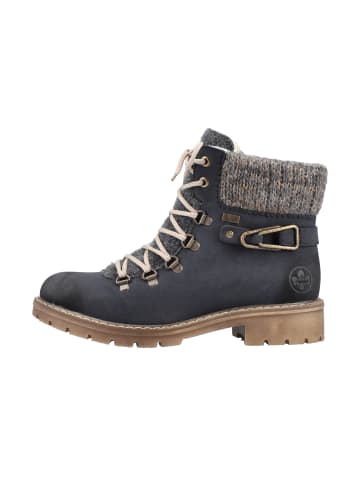 rieker Schnürstiefelette Morbido Blau