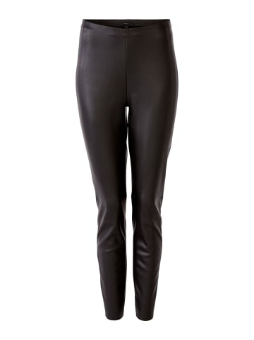 Oui Leggings CHASEY in Lederoptik in black