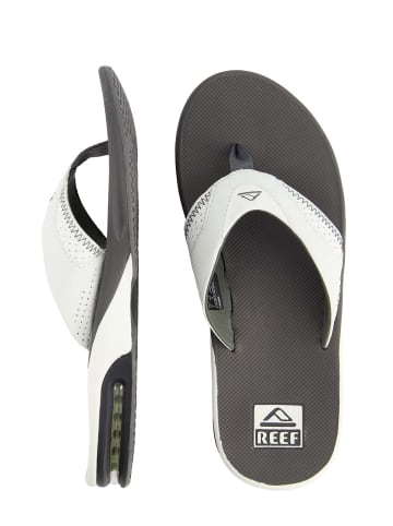 Reef Zehentrenner Sandale Fanning in Grey/White