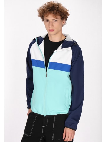 MO Anorak in Türkis Colorblock