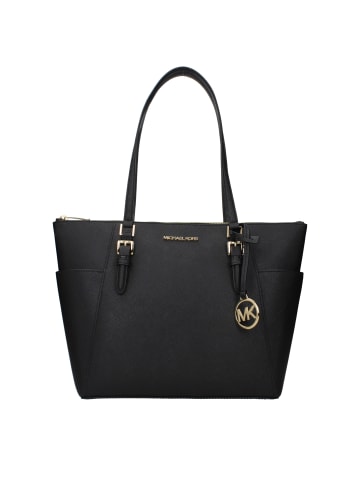 Michael Kors Schwarz Leder Schulter Tasche