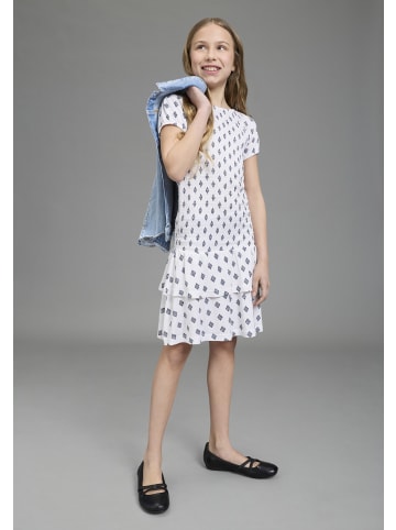 Bruno Banani Jerseykleid in weiß gemustert