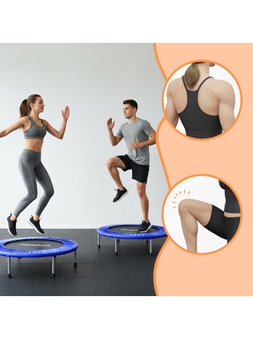 relaxdays Trampolin in Blau - Ø 95 cm