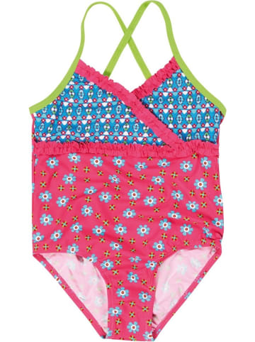 Playshoes Badeanzug "UV-Schutz Badeanzug Blumen" in Pink