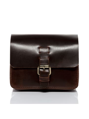 SID & VAIN Leder-Umhängetasche HEATHROW Hüfttasche Umhängetasche Hip-Bag echt Leder in braun