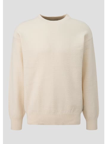 QS Strickpullover in 0300_wollweiß