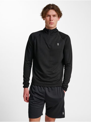 Hummel Halbreißverschluss Sweatshirt Hmlpulse Herren in BLACK