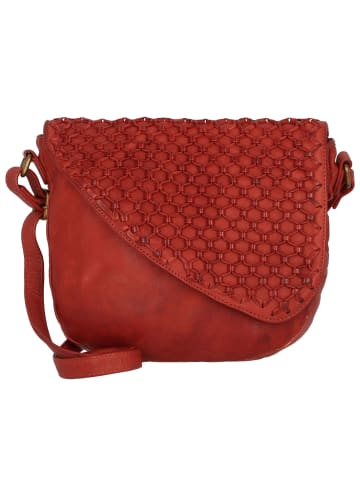 Greenland Nature Femi & Nine Umhängetasche Leder 24 cm red
